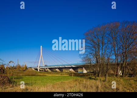 Neue Elbbrücke Niederwartha Stockfoto