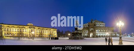 Theaterplatz Dresden Stockfoto