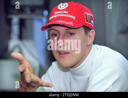 Barcelona. 3/22/2002. Interview mit Michael Schumacher. Foto: Yolanda Cardo....archdc. Quelle: Album / Archivo ABC / Yolanda Cardo Stockfoto