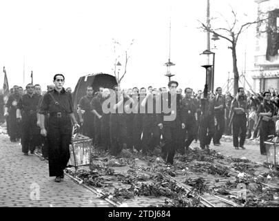 11/23/1939. Transfer der Überreste von José Antonio. Quelle: Album/Archivo ABC Stockfoto