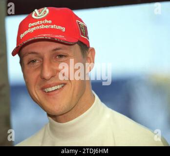 Barcelona. 3/22/2002. Interview mit Michael Schumacher. Foto: Yolanda Cardo....archdc. Quelle: Album / Archivo ABC / Yolanda Cardo Stockfoto