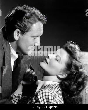 12/31/1939. Spencer Tracy und Katharine Hepburn waren genauso „verschmolzen“ wie Humphrey Bogart und Lauren Bacall. Quelle: Album/Archivo ABC Stockfoto