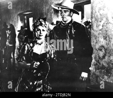 12/31/1938. John Wayne und Claire Trevor in Stagecoach. Quelle: Album/Archivo ABC Stockfoto