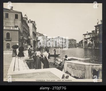 Blick auf einen Kanal in Venedig, neue Photographic Gesellschaft, ca ...