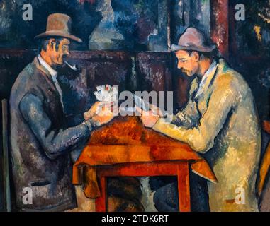 PAUL CEZANNE (1839–1906) DIE KARTENSPIELER (1892–1896) THE COURTAULD GALLERY (1932) SOMERSET HOUSE (1776) LONDON VEREINIGTES KÖNIGREICH Stockfoto