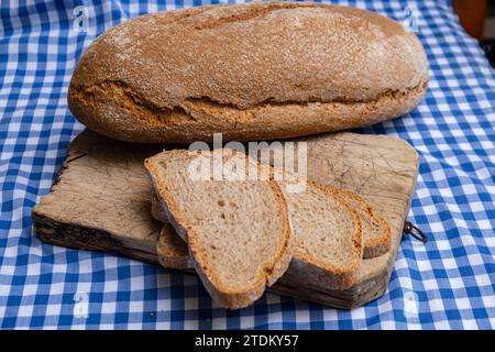 Pages Bread, Can Jeroni Bäckerei, Sant Francesc, Formentera, Pitiusas Inseln, Balearen, Spanien Stockfoto