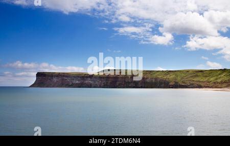 Die große Bucht von saltburn auf dem Meer im Norden yorkshires Stockfoto