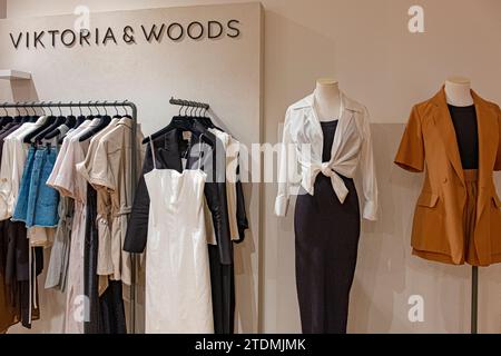 Einkaufszentren in Sydney, Australien rund um die Weihnachtszeit Stockfoto