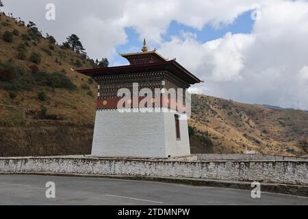 Pele la Chorten lhakhang Stockfoto