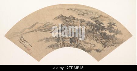 Landschaft im Stil von Yan Wengui 1913 von Wang Hui Stockfoto