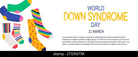 Hintergrundvektorillustration des World-Down-Syndroms Stock Vektor