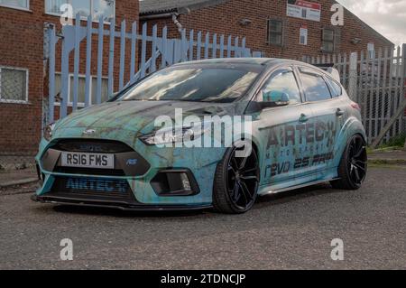 MK3 Ford Focus RS Performance Car, modifiziert und verpackt von Airtek Stockfoto