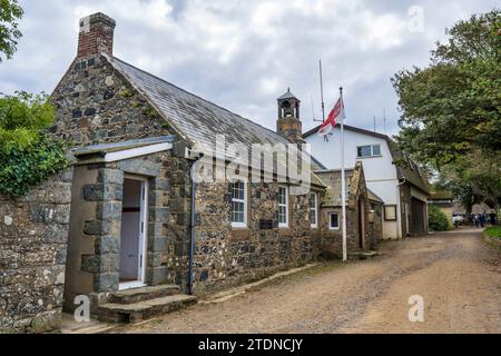 Chief Pleas und Seneschal's Court Gebäude in Chasse Marais, Sark, Bailiwick von Guernsey, Kanalinseln Stockfoto