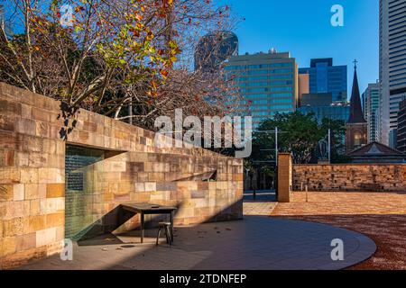Die Hyde Park Barracks in Sydney, Australien, ist das UNESCO-Weltkulturerbe. Stockfoto