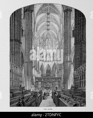 The Choir Westminster Abbey aus dem Buch Cathedrals, Abbeys and Church of England and Wales: Deskriptive, Historical, Pictorial Band 1 von Bonney, T. G. (Thomas George), 1833–1923; Publisher London: Cassell 1890 Stockfoto