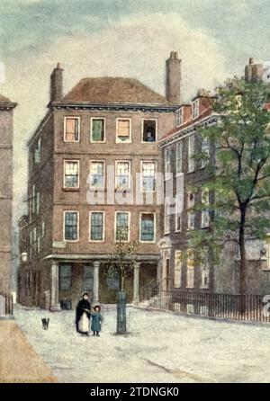 No. 15 Gray’s Inn Square from Field Court, 1904 aus dem Buch London Vanished and Vanishing von Norman, Philip, 1842-1931, veröffentlicht 1905 in London von Adam & Charles Black Philip E Norman FSA (9. Juli 1842 – 17. Mai 1931) war ein britischer Künstler, Autor und Antiquar. Stockfoto