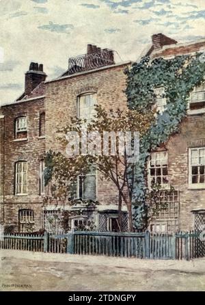 Turner’s House Cheyne Walk, Chelsea, 1887 aus dem Buch London Vanished and Vanishing von Norman, Philip, 1842-1931, veröffentlicht 1905 in London von Adam & Charles Black Philip E Norman FSA (9. Juli 1842–17. Mai 1931) war ein britischer Künstler, Autor und Antiquar. Stockfoto