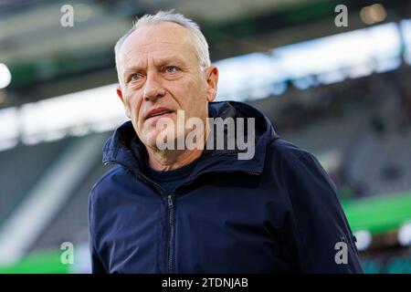 Wolfsburg, Deutschland. Dezember 2023. firo: 09.12.2023, Fußball, 1. Liga, 1. Bundesliga, Saison 2023/2024, VfL Wolfsburg - SC Freiburg Trainer Christian Streich (SC Freiburg) Porträt, Credit: dpa/Alamy Live News Stockfoto