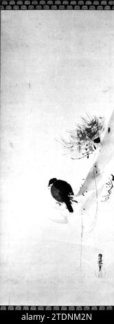 Crow on a Tree 1936 von Kano Naonobu Stockfoto