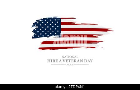 Happy National Hire A Veteran Day Hintergrund Vektor Illustration Stock Vektor