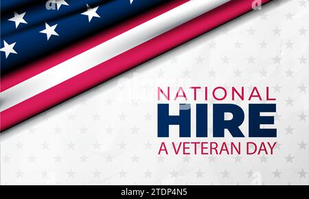 Happy National Hire A Veteran Day Hintergrund Vektor Illustration Stock Vektor