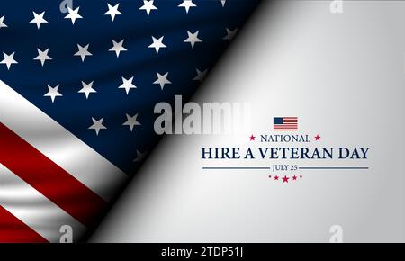 Happy National Hire A Veteran Day Hintergrund Vektor Illustration Stock Vektor