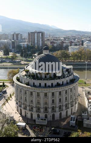 Das Gebäude des Wasserversorgungsunternehmens in Skopje, Mazedonien Stockfoto