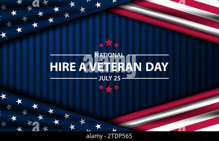 Happy National Hire A Veteran Day Hintergrund Vektor Illustration Stock Vektor