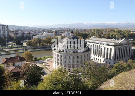 Das Gebäude des Wasserversorgungsunternehmens in Skopje, Mazedonien Stockfoto