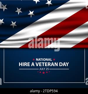 Happy National Hire A Veteran Day Hintergrund Vektor Illustration Stock Vektor