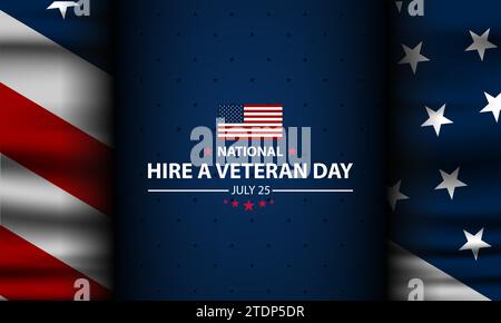 Happy National Hire A Veteran Day Hintergrund Vektor Illustration Stock Vektor