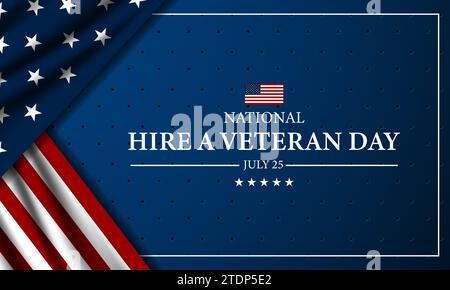 Happy National Hire A Veteran Day Hintergrund Vektor Illustration Stock Vektor