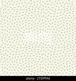 Nahtloses Muster mit handgezeichneten Grunge-Strichen. Zufällige geometrische beige blaue Textur. Vektorabbildung Stock Vektor