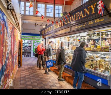 Die Oxford Cheese Company Deckte Den Markt Oxford Ab Stockfoto