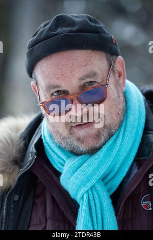 Bourg Saint Maurice, Frankreich. Dezember 2023. Xavier Beauvois besuchte am 19. Dezember 2023 das 20. Les Arcs Filmfestival 2023 in Bourg Saint Maurice, Les Arcs 1950 in den französischen Alpen. Foto: Aurore Marechal/ABACAPRESS.COM Credit: Abaca Press/Alamy Live News Stockfoto