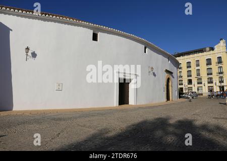 Ronda, Malaga, Spanien, 23. Oktober 2023: Die echte Maestranza-Stierkampfarena in Ronda Stockfoto