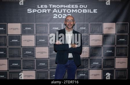 Paris, Frankreich. Dezember 2023. Porträt während der Trophées du Sport Automobile de la FFSA am 18. Dezember 2023 in der Salle Pleyel in Paris, Frankreich - Foto Violaine Frot/DPPI Credit: DPPI Media/Alamy Live News Stockfoto