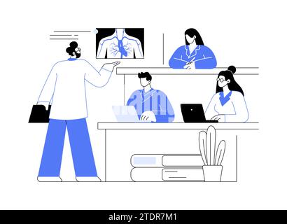 Lektionen isolierter Cartoon-Vektordarstellungen. Stock Vektor