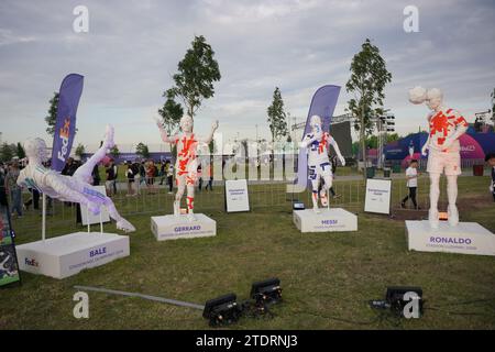 ISTANBUL, TURKIYE - 09. JUNI 2023: Champions League Final Festival Area Stockfoto