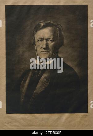 Richard Wagner (1813-1883). Deutscher Komponist. Porträt von Rogelio de Egusquiza (1845-1915), 1882. Ätzen auf Papier, 550 x 385 mm. Prado-Museum. Madrid. Spanien. Stockfoto