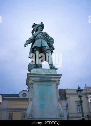 Statue von König Gustav II. Adolf Stockfoto