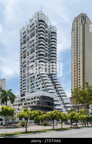 George Town, Penang, Malaysia - 10. März 2018: Der MBF Tower. Stockfoto