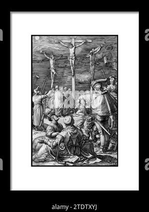 Christus am Kreuz, aus der Passion Christi Hendrick Goltzius (Niederländisch, Mьhlbracht 1558-1617 Haarlem) Datum: 1596-98. Gravur. Blatt: 8 1 Stockfoto