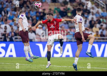 Dschidda, Saudi-Arabien. Dezember 2023. King Abdullah Sports City Alex Schalk do Urawa Reds durante o Halbfinale da FIFA mundial dos Clubes entre Urawa Reds x Manchester City no King Abdullah Sports City no Jeddah, Arabia Saudita (Richard Callis/SPP) Credit: SPP Sport Press Photo. /Alamy Live News Stockfoto