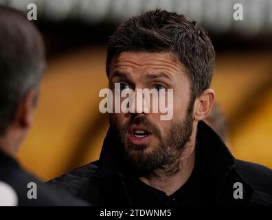 Burslem, Großbritannien. Dezember 2023. Michael Carrick Manager von Middlesbrough während des Carabao Cup Matches in Vale Park, Burslem. Der Bildnachweis sollte lauten: Andrew Yates/Sportimage Credit: Sportimage Ltd/Alamy Live News Stockfoto