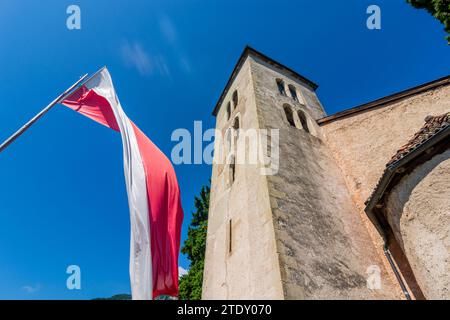 Tramin an der Weinstraße (Termeno sulla Strada del Vino): St. Jakobskirche in Kastelaz in Südtirol, Trentino-Südtirol, Italien Stockfoto