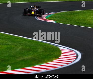 Suzuka Grand Prix Circuit, 20. Dezember 2023: Max Verstappen (NED) vom Team Red Bull während des Formel 1 Grand Prix von Japan 2023. Stockfoto