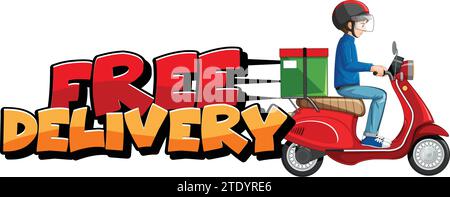 Kostenloser Lieferservice-Vektor Stock Vektor
