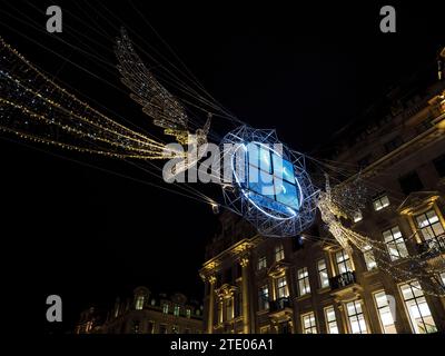 The Spirit of Christmas, Regent Street, Christmas Lights, London, England, GROSSBRITANNIEN, GB. Stockfoto