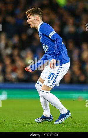 Liverpool, Großbritannien. Dezember 2023. James Garner von Everton während des Viertelfinales des Everton FC gegen Fulham FC Carabao Cup in Goodison Park, Liverpool, England, Großbritannien am 19. Dezember 2023 Credit: Every Second Media/Alamy Live News Stockfoto